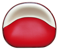 UT5381   Pan Seat With Lock Rod on Bottom (Red/White Vinyl)